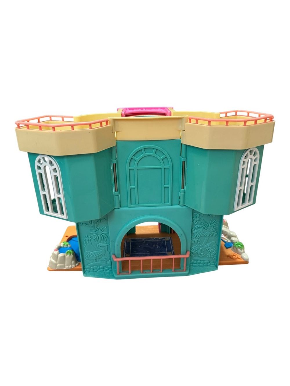 Vtg Fisher Price Sweet Streets Beach House Loving Family Fold & Carry 2000 - Picture 12 of 16